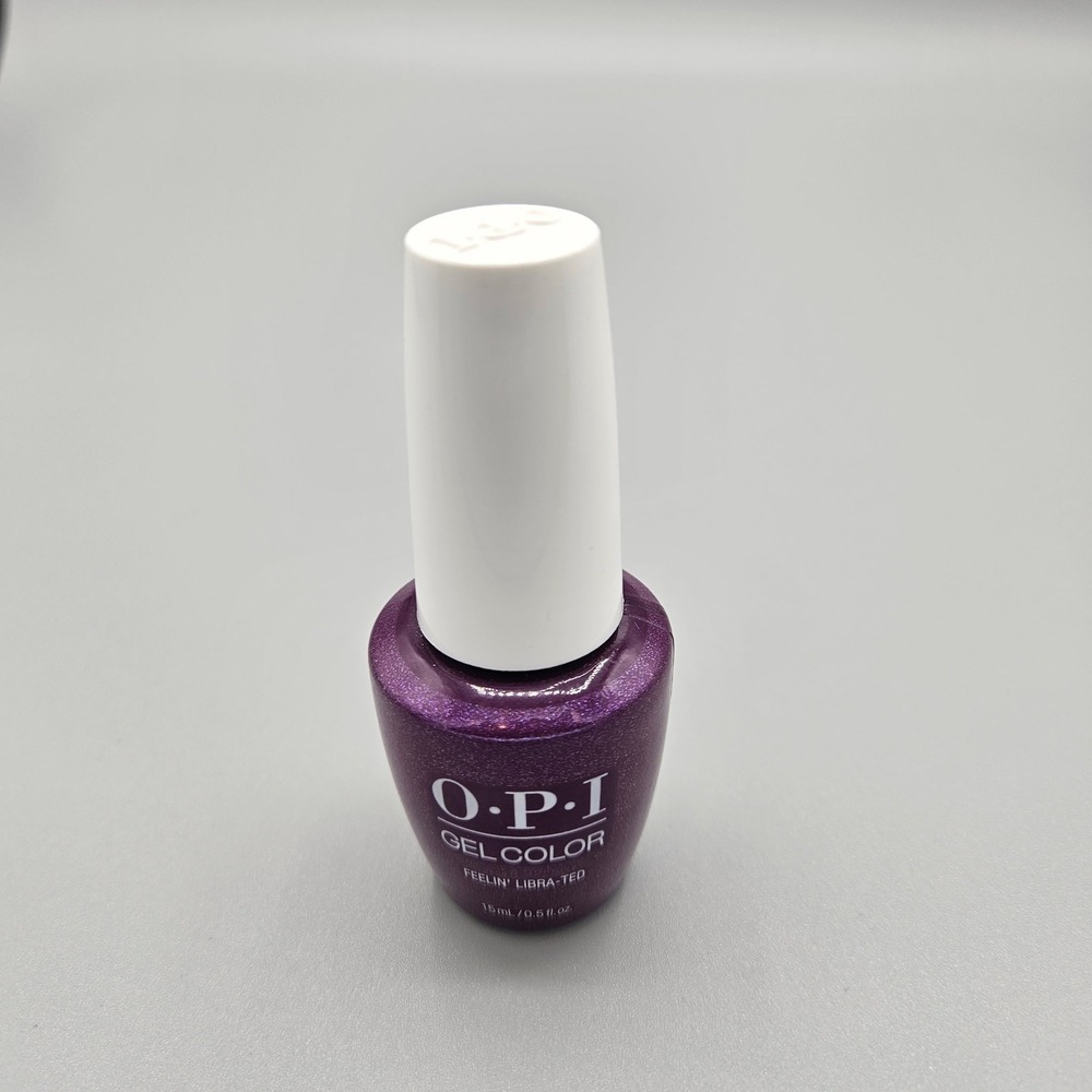 OPI GelColor Feelin Libra-ted‎ GCH020 Purple Shimmer Gel Nail Polish 0.5oz
